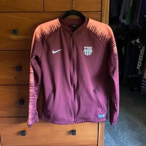 Nike youth FC Barcelona warm up jacket.